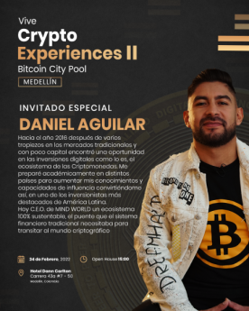 Daniel Aguilar fundador de Mind, inversionista y crypto analista