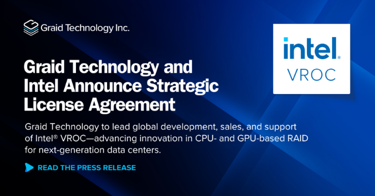 Graid Technology firma un acuerdo estratégico con Intel Graid Technology firma un acuerdo estratégico con Intel